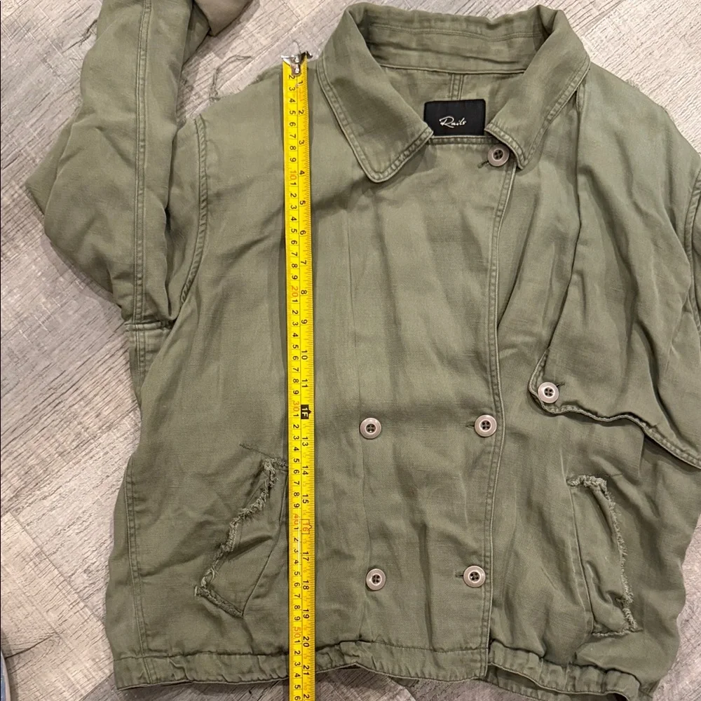 Rails Barclay Linen Blend Button Front Utility Jacket Medium - Picture 12 of 13